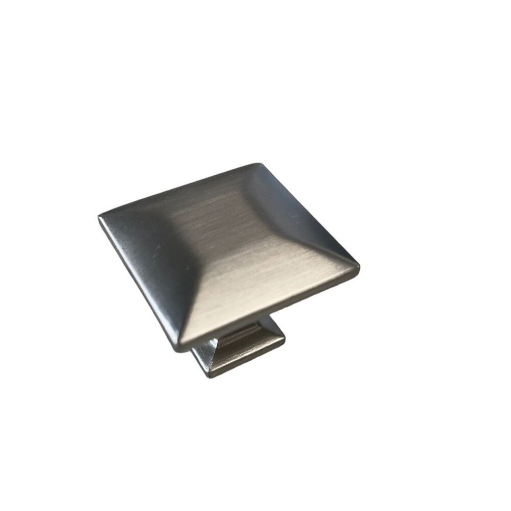 10 PK Brushed Nickel‎ Square Cabinet Knob Modern Design Kitchen Bathroom